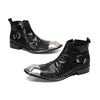 AOMISHOES™  Serpente Nero Ankle Boots 9204