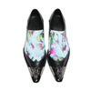 AOMISHOES™  Narciso Nero Metal Tip Shoes 9148