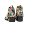 AOMISHOES Colorful Printed Pointed Shoes #4116