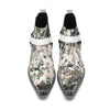 AOMISHOES Pointed Shoes Print Belt Buckle #4117