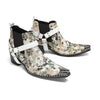 AOMISHOES Pointed Shoes Print Belt Buckle #4117