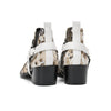 AOMISHOES Pointed Shoes Print Buckle #4118