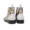 AOMISHOES Pointed Shoes White Print #4119