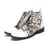 AOMISHOES Pointed Shoes Printed Laced #4120