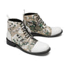 AOMISHOES Pointed Shoes Printed Laced #4120