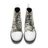 AOMISHOES Pointed Shoes Printed Laced #4120