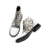 AOMISHOES Pointed Shoes Printed Laced #4120