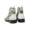 AOMISHOES Pointed Shoes Printed Laced #4120