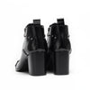 AOMISHOES™ Black Rivet Party high-heeled boots #4091