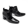 AOMISHOES™ Black Rivet Party high-heeled boots #4091