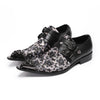 AOMISHOES™ Noir Bloom Metal Tip Shoes #4001