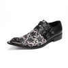 AOMISHOES™ Noir Bloom Metal Tip Shoes #4001