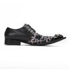 AOMISHOES™ Noir Bloom Metal Tip Shoes #4001