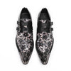 AOMISHOES™ Noir Bloom Metal Tip Shoes #4001