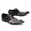 AOMISHOES™ Noir Bloom Metal Tip Shoes #4001