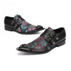 AOMISHOES™ Midnight Blossom Metal Tip Shoes #4003