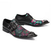 AOMISHOES™ Midnight Blossom Metal Tip Shoes #4003