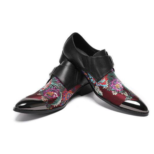 AOMISHOES™ Crimson Elegance Dress Shoes #4005