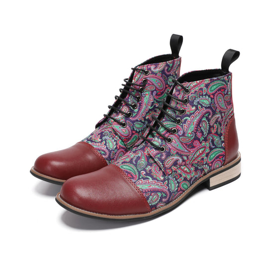 AOMISHOES™ Paisley Voyager Short Boots #4006