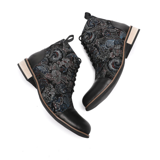 AOMISHOES™ Shadow Fleur Short Boots #4008