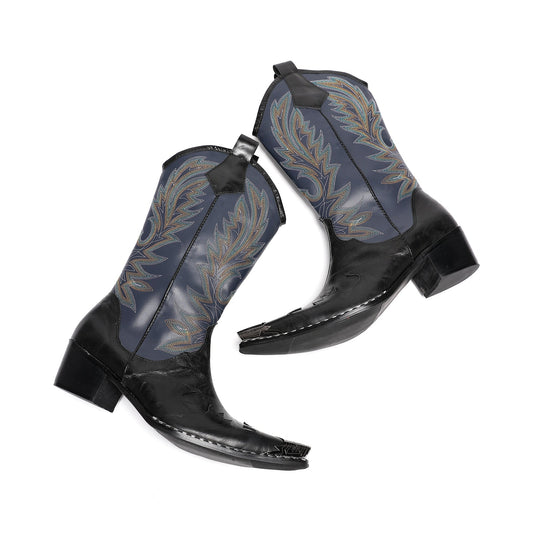 AOMISHOES™ Midnight Mustang High Boots #4015