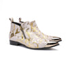 AOMISHOES™_Golden_Fashion_Metal_Tip_Boots_#4038_Party_Wear_AOMISHOES™