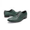 AOMISHOES™_Dark_Green_Crocodile_Dress_Shoes_4040_Party_Shoes_AOMISHOES™