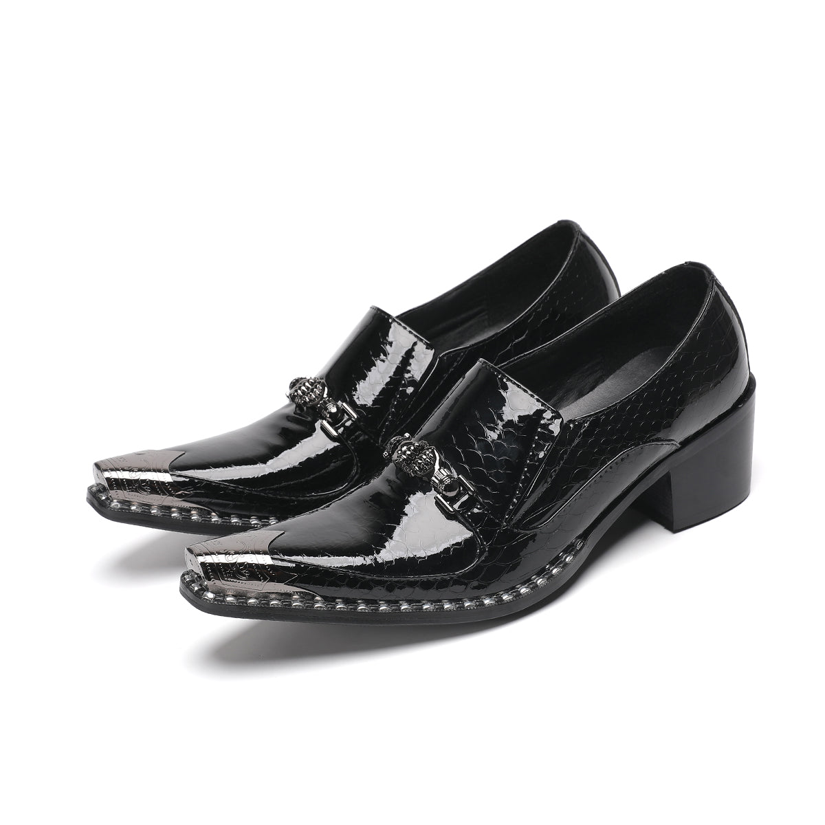 AOMISHOES™_Classic_Shiny_Metal_Tip_Shoes_#4046_Party_Wear_AOMISHOES™