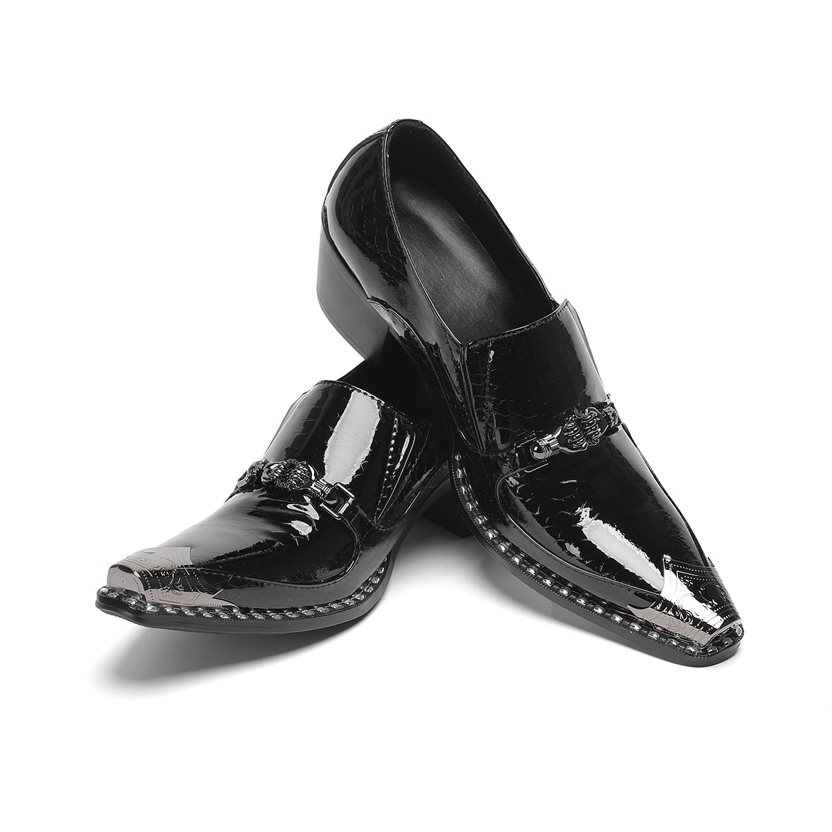 AOMISHOES™_Classic_Shiny_Metal_Tip_Shoes_#4046_Party_Wear_AOMISHOES™