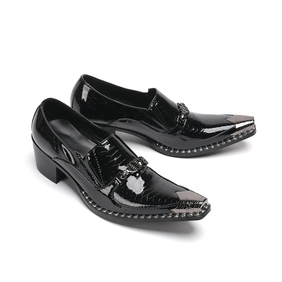 AOMISHOES™_Classic_Shiny_Metal_Tip_Shoes_#4046_Party_Wear_AOMISHOES™