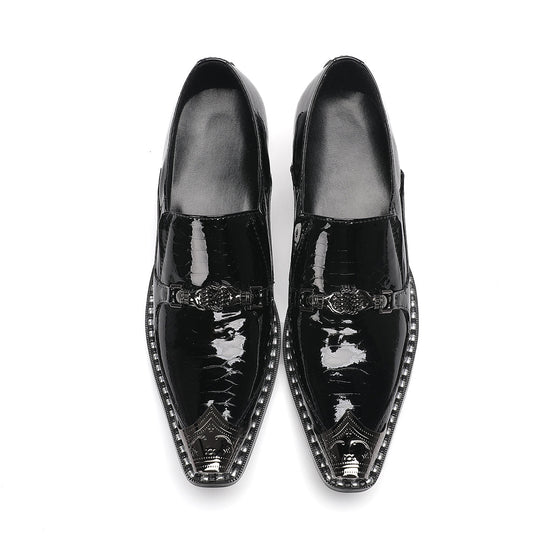 AOMISHOES™_Classic_Shiny_Metal_Tip_Shoes_#4046_Party_Wear_AOMISHOES™