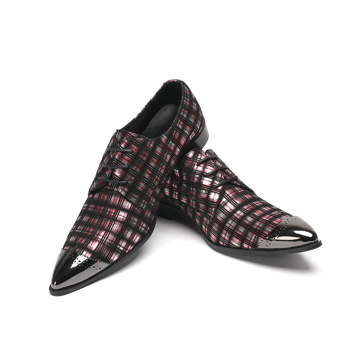 AOMISHOES™_Classic_Checked_Dress_Shoes_#4051_Party_Wear_AOMISHOES™