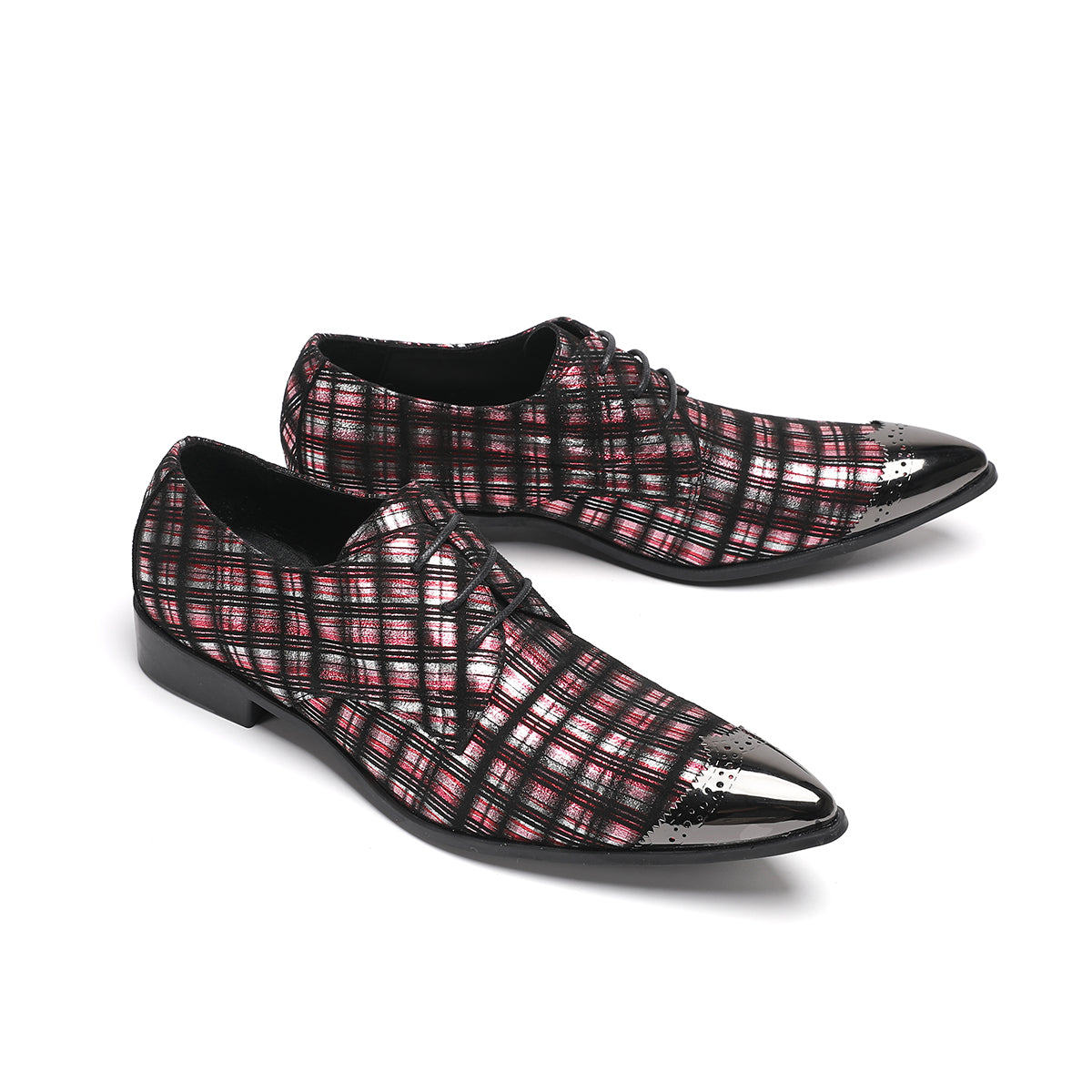AOMISHOES™_Classic_Checked_Dress_Shoes_#4051_Party_Wear_AOMISHOES™