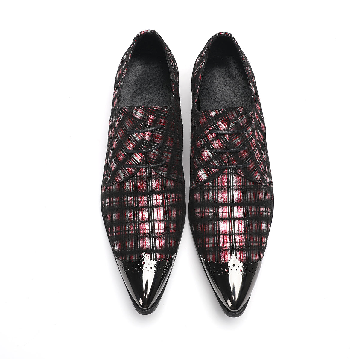 AOMISHOES™_Classic_Checked_Dress_Shoes_#4051_Party_Wear_AOMISHOES™