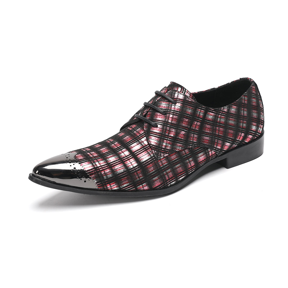AOMISHOES™_Classic_Checked_Dress_Shoes_#4051_Party_Wear_AOMISHOES™