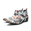 AOMISHOES™_Abstract_Fashion_Metal_Tip_Boots_#4063_Party_Wear_AOMISHOES™