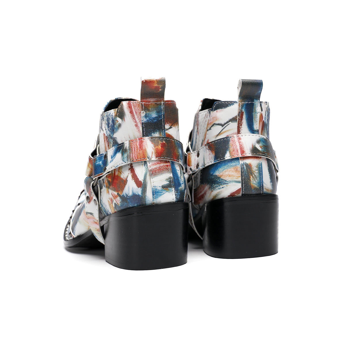 AOMISHOES™_Abstract_Fashion_Metal_Tip_Boots_#4063_Party_Wear_AOMISHOES™