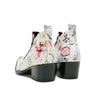 White Floral Chelsea Boots #4129