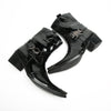 Shiny Textured Pointed Western Boots #4139