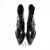 Shiny Embellished Pointed Western Boots #4140