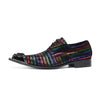 Vibrant Rainbow Metallic Toe Oxford #4141