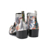 Vibrant Patterned Western Ankle Boots #4143