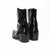 Shiny Black Crocodile Western Boots #4146