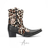 Bold Leopard Print Cowboy Boots #4149