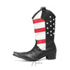 Patriotic Flag Studded Cowboy Boot #4150