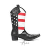 Patriotic Flag Studded Cowboy Boot #4150