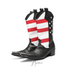 Patriotic Flag Studded Cowboy Boot #4150