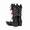 Patriotic Flag Studded Cowboy Boot #4150