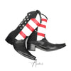 Patriotic Flag Studded Cowboy Boot #4150