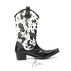 Bold Cow Print Cowboy Boots #4151